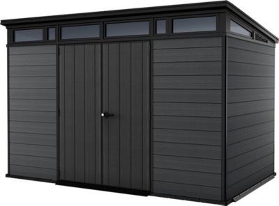 Abri de jardin Cortina 117 en résine gris anthracite Keter 7,4m²