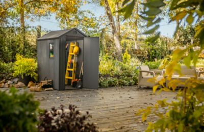 Abri de jardin DARWIN 46 en résine - KETER - gris - 2,2m²