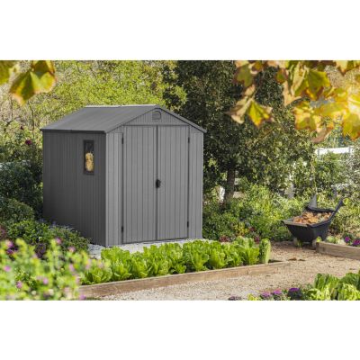 Abri de jardin DARWIN 68 en résine - KETER - gris - 4,5 m²