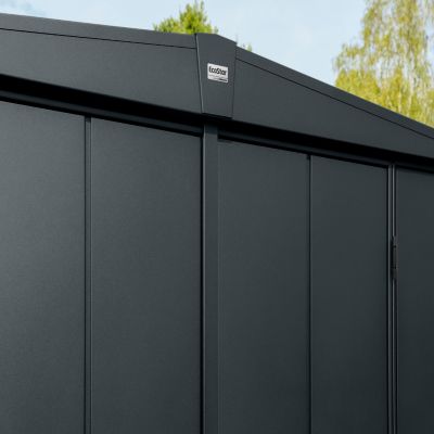 Abri de jardin double pente ESD1 1 porte anthracite Hörmann Ecostar