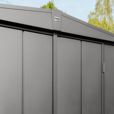 Abri de jardin double pente ESD1 1 porte gris Hörmann Ecostar