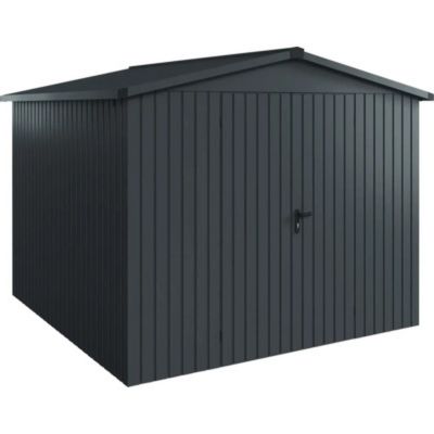 Abri de jardin double pente ESD14 2 portes anthracite Hörmann Ecostar