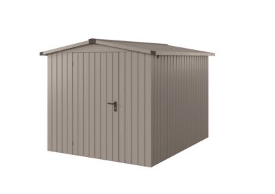 Abri de jardin double pente ESD6 1 porte gris Hörmann Ecostar