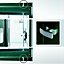 Abri de jardin double porte Biohort Europa T3 en métal coloris vert foncé ép.0,53 mm surface extérieure 3,81 m²
