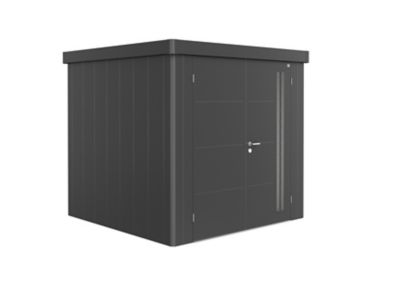 Abri de jardin double porte Biohort Neo 2B en métal coloris gris foncé métallique ép.0,53 mm surface extérieure 4,8 m²