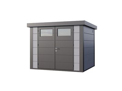 Abri de Jardin en Acier de 6,4 m² gris clair et anthracite - Classico Telluria 2724