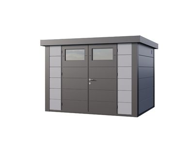 Abri de Jardin en Acier de 7,1 m² gris clair et anthracite - Classico Telluria 3024