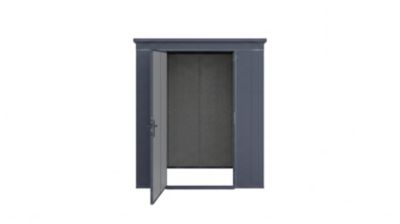Abri de jardin en acier Gary Weka surface extérieure totale 2,56 m²