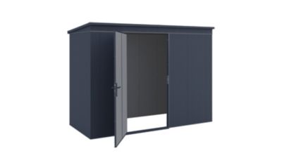Abri de jardin en acier Gary Weka surface extérieure totale 3,9m²