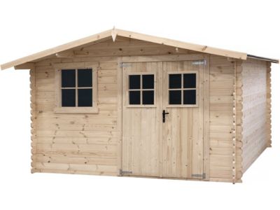 Abri de jardin en bois 14m² "Oz"  388 x 298 x 225 cm  28 mm