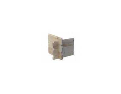 Abri de jardin en bois - 17.4m2 - 5.79x3m - Ep. 28mm - Couleur: naturel - DOM640