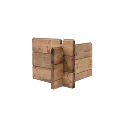 Abri de jardin en bois - 2.5x3 m avec extension de 4x2.76 m - 18.56 m²- Traité - DOM675+DOS194
