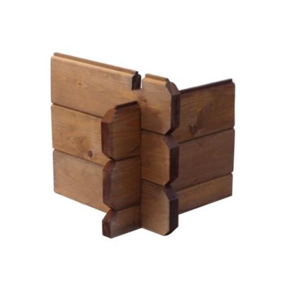 Abri de jardin en bois - 20m2 - 5x4m - Traité - Ep. 28mm - Couleur: marron - DOM566