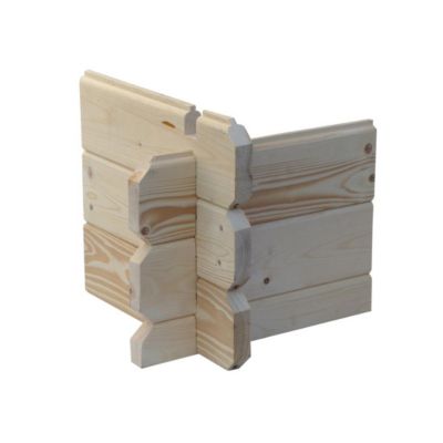 Abri de jardin en bois - 4.75m2 - 1.9x2.5m - Ep. 28mm - Couleur: naturel - DOM594