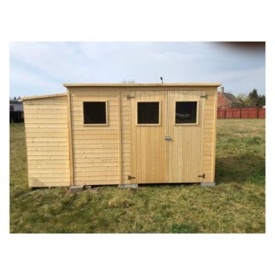 Abri de jardin en bois 4.86 m2 - 2.7x1.8 m - Couleur: naturel - DOM421