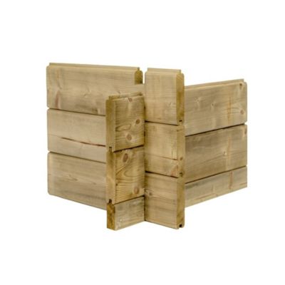 Abri de jardin en bois - 5m2 - 2.5x2m - Traité - Ep. 28mm - Couleur: vert - DOM725
