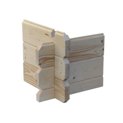 Abri de jardin en bois - 6m2 - 3x2m - Ep. 28mm - Couleur: naturel - DOM420