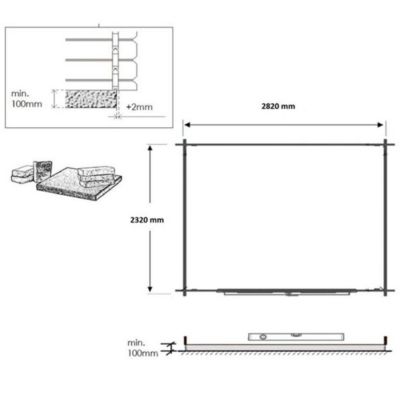 Abri de jardin en bois - 7.5m2 - 3x2.5m - Ep. 28mm - Couleur: naturel - DOM755
