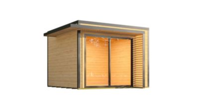 Abri de jardin en bois avec auvent Weka Amberley 6 surface totale extérieure 9m²