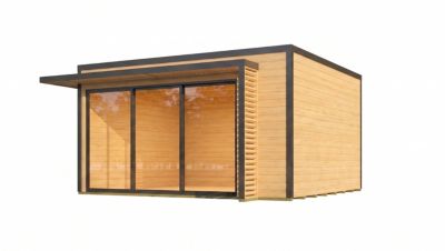 Abri de jardin en bois avec auvent Weka Amberley 9 surface totale extérieure 16m²