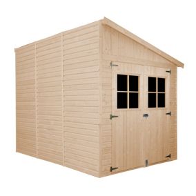 Abri de Jardin en Bois (avec paroi latérale) AVEC LES PLANCHERS IMPRÉGNÉ- 6 m2 - TIMBELA M339A+M339G