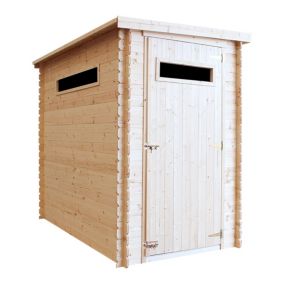 Abri de jardin en bois AVEC SOL TRAITÉ-  l239xL144xH198 cm/2.63 m2 -  M306A+M306G TIMBELA