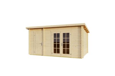 Abri de jardin en bois Belmont 2 Lasita Maja surface extérieure totale 14,88m²