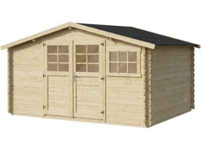 Abri de jardin en bois "Clairval"  416 x 301 x 218 cm  12.53 m²  28 mm