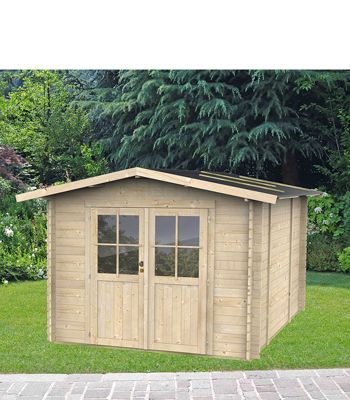 Abri de jardin en bois de 4.3m² Opéra Alce 215cm x 250cm - toiture double pente