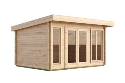 Abri de jardin en bois Dorset 2 Lasita Maja surface totale extérieure 15,96m²