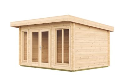 Abri de jardin en bois Dorset 2 Lasita Maja surface totale extérieure 15,96m²