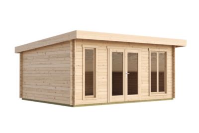 Abri de jardin en bois Dorset 3 Lasita Maja surface totale extérieure 25,3m²