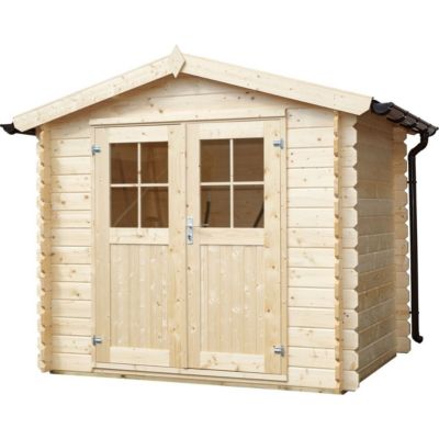 Abri de jardin en bois double pente Falun 2.5x2.5 m