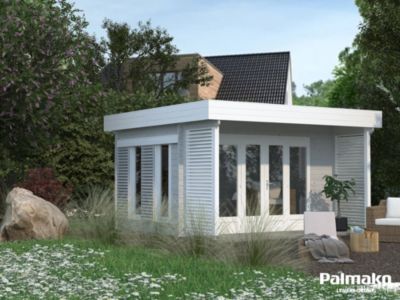 Abri de jardin en bois épicéa Caroline Palmako ep. 44mm 10,2m²