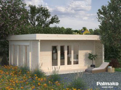 Abri de jardin en bois épicéa Caroline Palmako ép.44mm 20,2m²