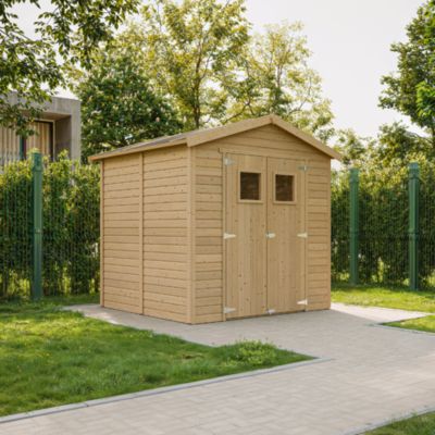 Abri de Jardin en Bois - H228x222x233 cm/4,2 m² - M351 - Timbela