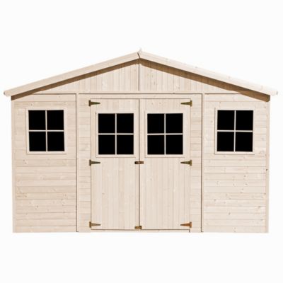 Abri de Jardin en bois - H246x418x320 cm/12 m² - Timbela M331