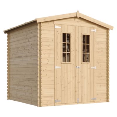 Abri de jardin en bois -  I216xL206xH218 cm/ 3.53 m2 - M343C - Timbela