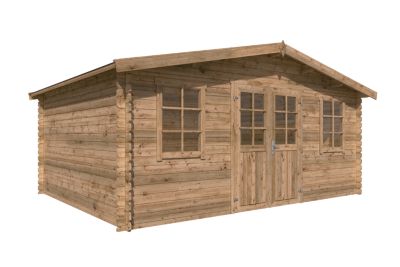 Abri de jardin en bois Isola Lasita Maja surface totale extérieure 21,06m²