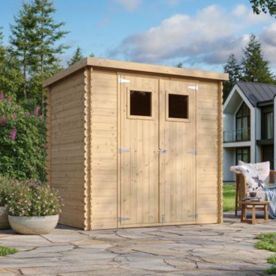 Abri de jardin en bois l204xL142xH200cm/2.22m2 M311 - Timbela