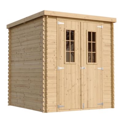 Abri de jardin en bois - l204xL204xH200 cm/3.53 m2 - M309C - Timbela