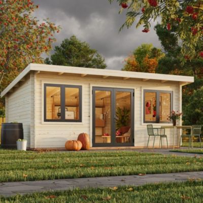 Abri de jardin en bois Lisandra Palmako surface extérieure totale 26m²