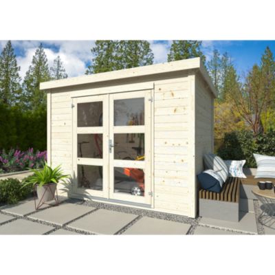 Abri de jardin en bois Olivia Palmako simple vitrage surface extérieure totale 6.1m²