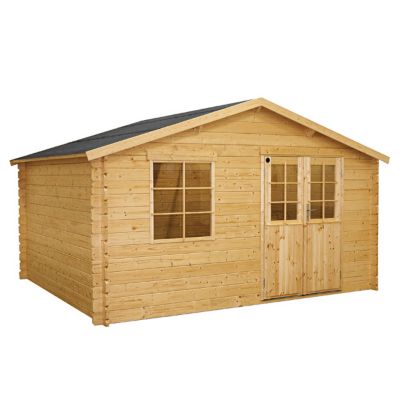 Abri De Jardin En Bois Peli Ep 34 Mm 12 05 M Castorama