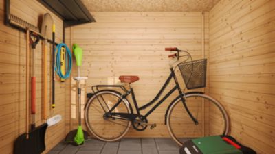 Abri de jardin en bois -porte verrouillable de haute qualité - 2.63 m2 - M310F - Timbela