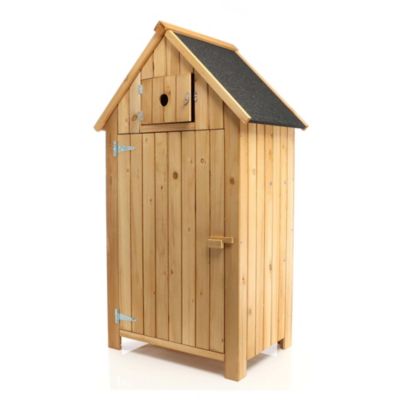 Abri de Jardin en Bois Rangement - Toit en Bitume - 770x540x1370mm Jardin Terrasse & Balcon