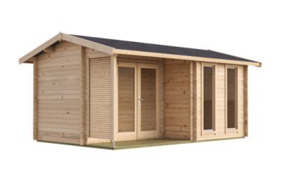 Abri de jardin en bois Riverside Lasita Maja surface totale extérieure 19,98m²