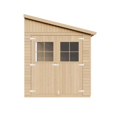 Abri de Jardin en Bois (sans paroi latérale) PLUS LES PLANCHERS IMPRÉGNÉ - 10 m2 - M341+M341G - Timbela