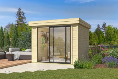 Abri de jardin en bois Scala 1 Lasita Maja surface totale extérieure 8,85m²