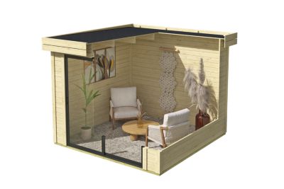 Abri de jardin en bois Scala 1 Lasita Maja surface totale extérieure 8,85m²
